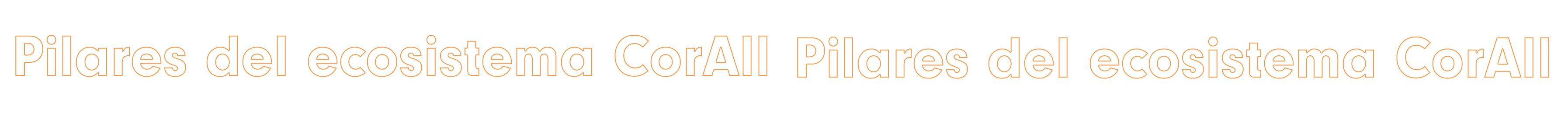 Pilares del ecosistema. Grupo CorAll